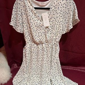 Medium Floral Wrap MIdi Dress